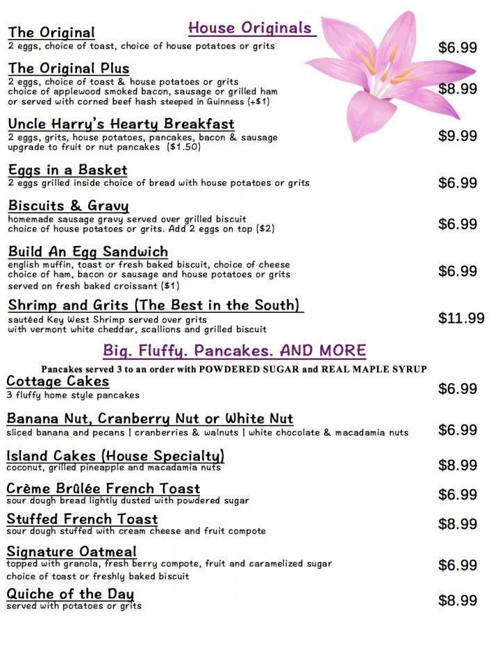 Menu page 1