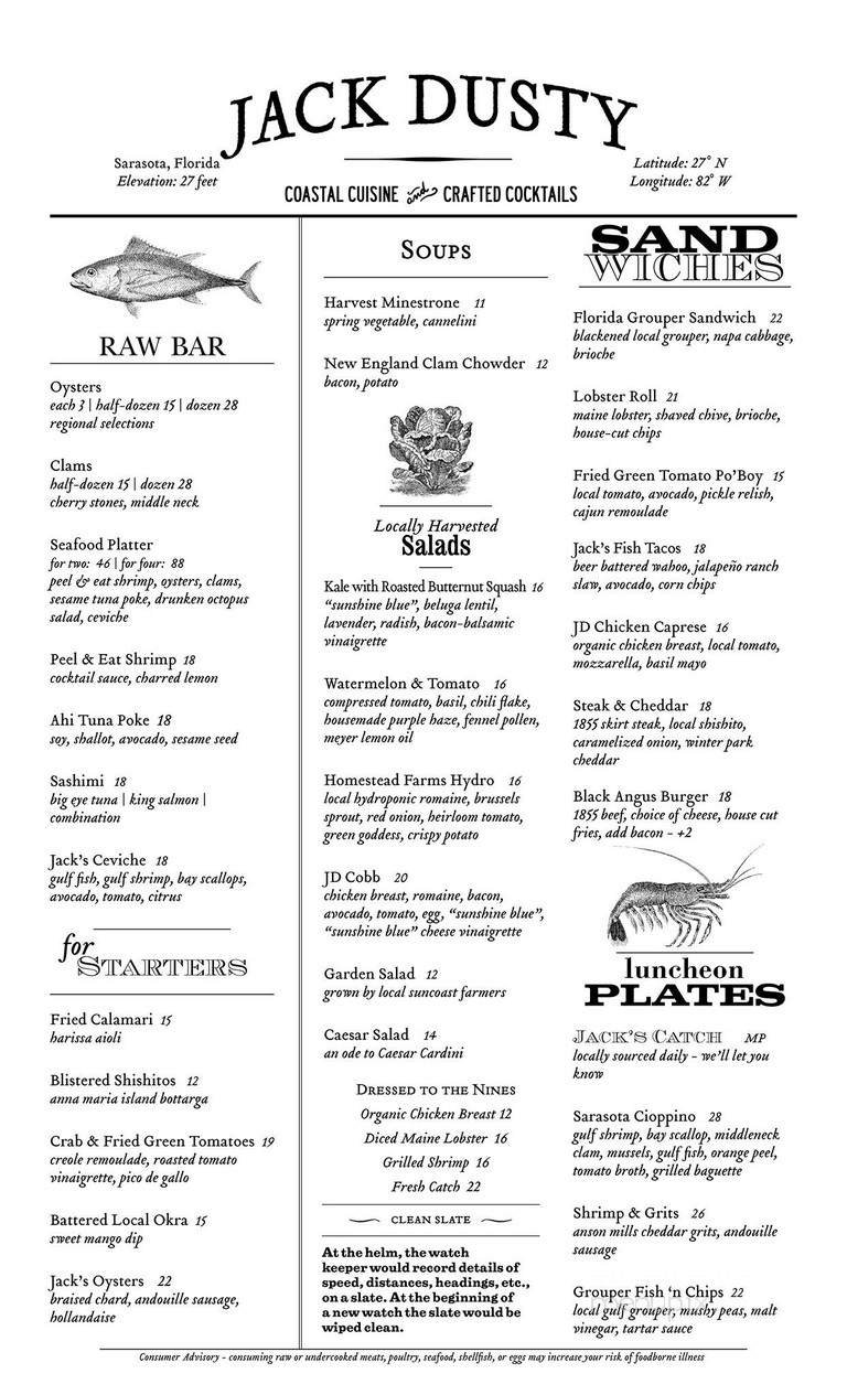 Menu page 1