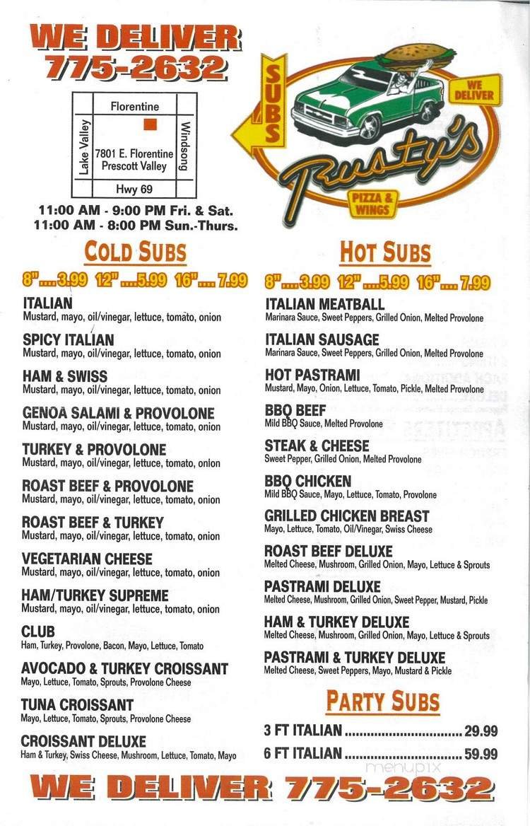 Menu page 1