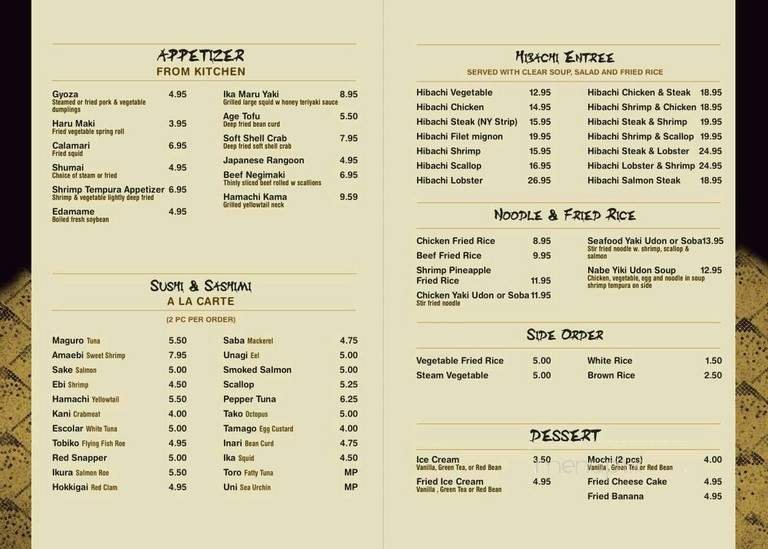 Menu page 3