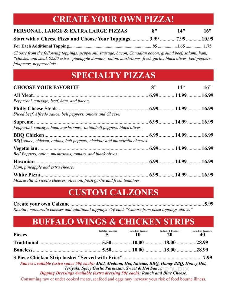 Menu page 5
