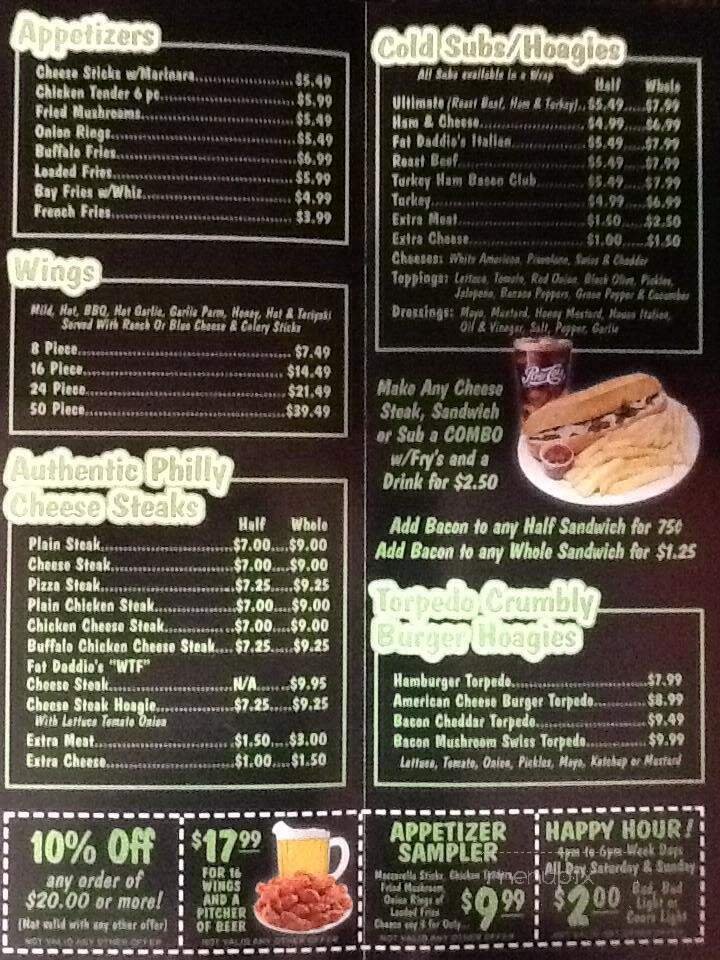 Menu page 1