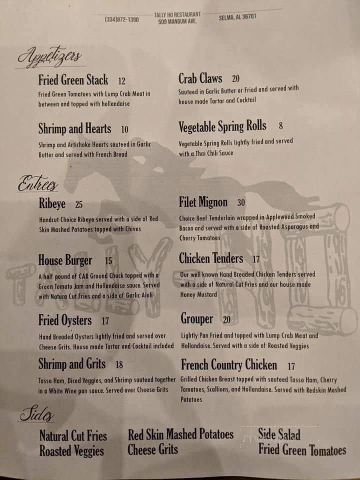Menu page 2