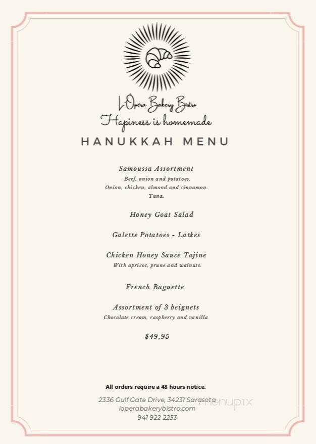 Menu page 1