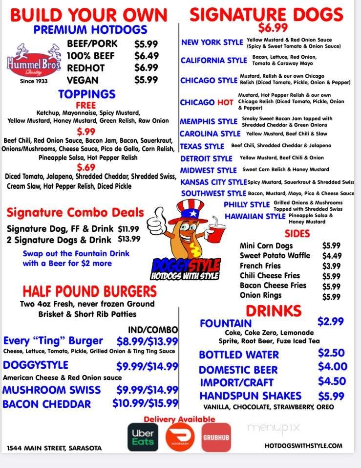 Menu page 1