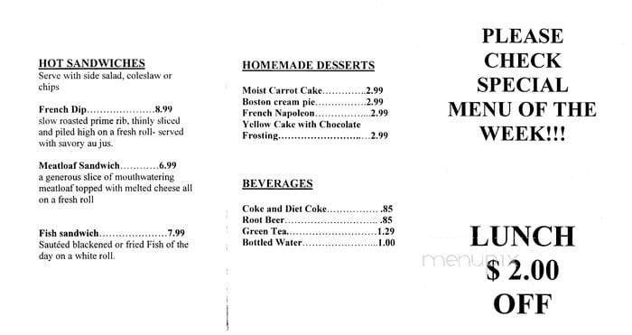 Menu page 2