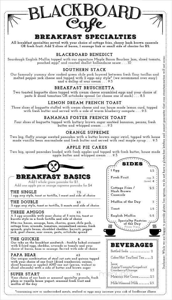 Menu page 1