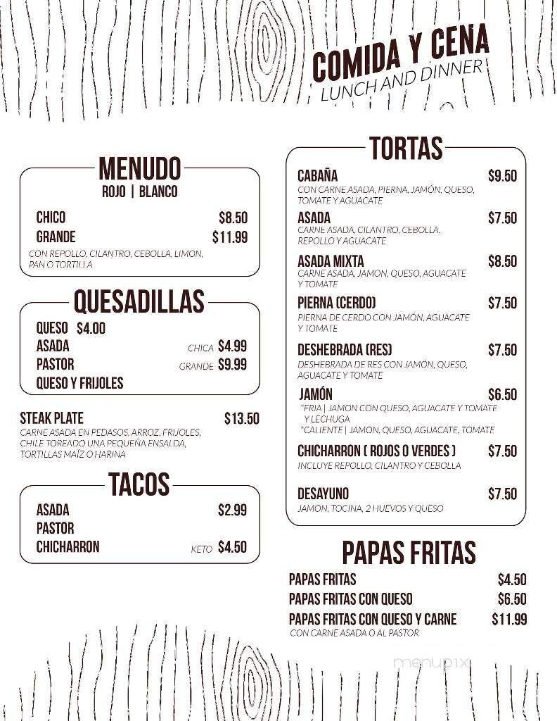 Menu page 2