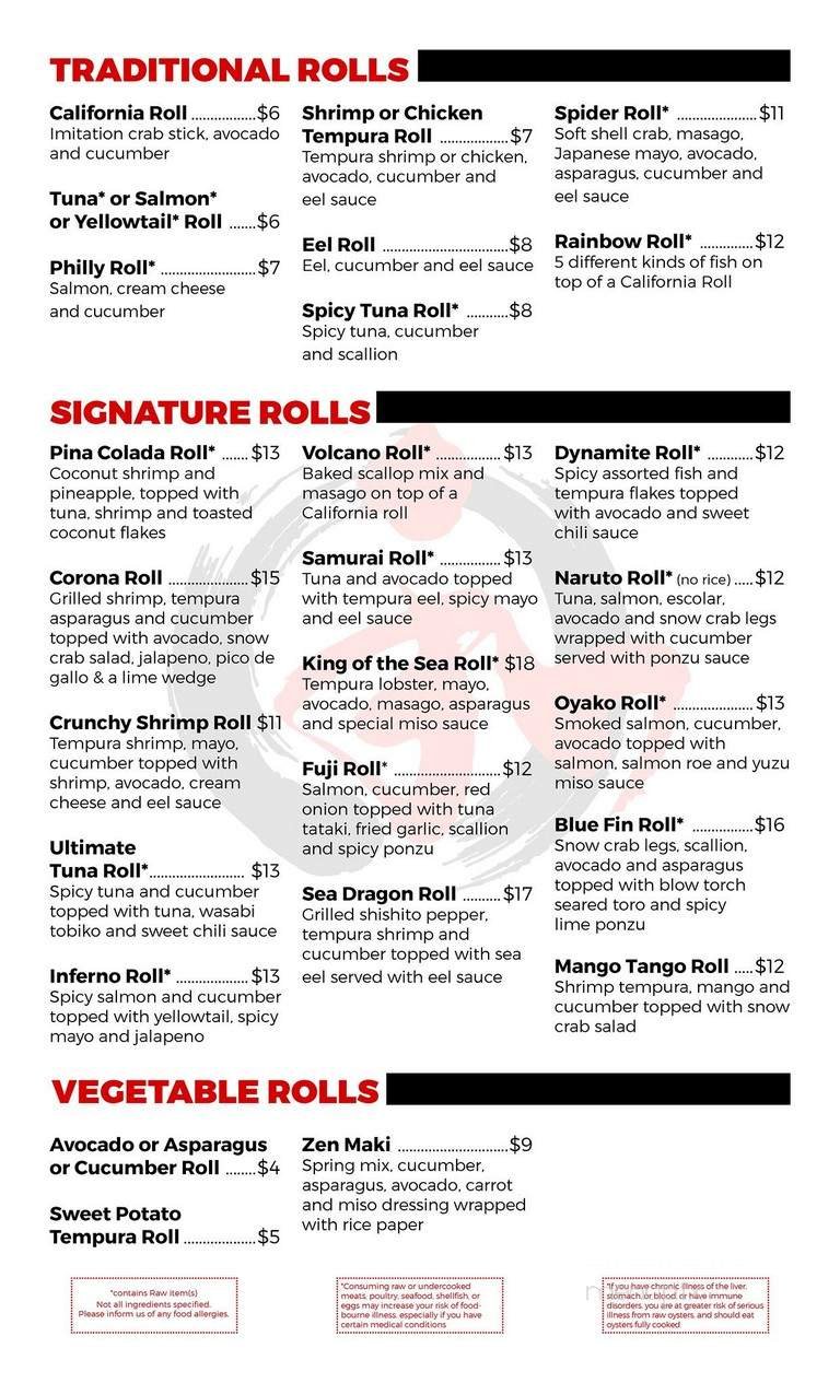 Menu page 2