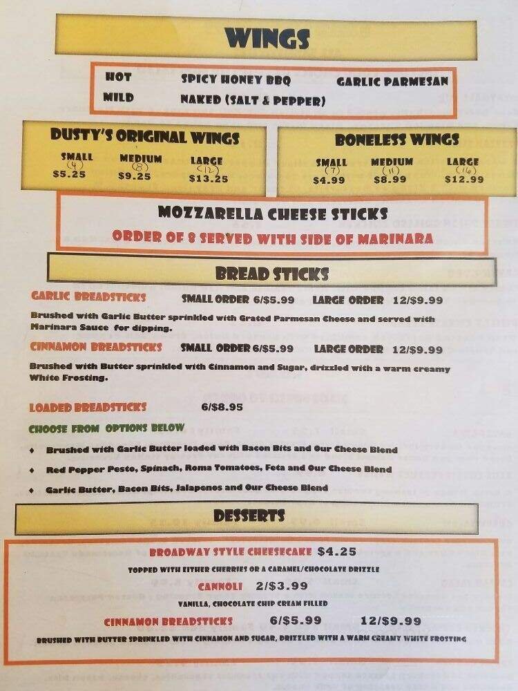 Menu page 3