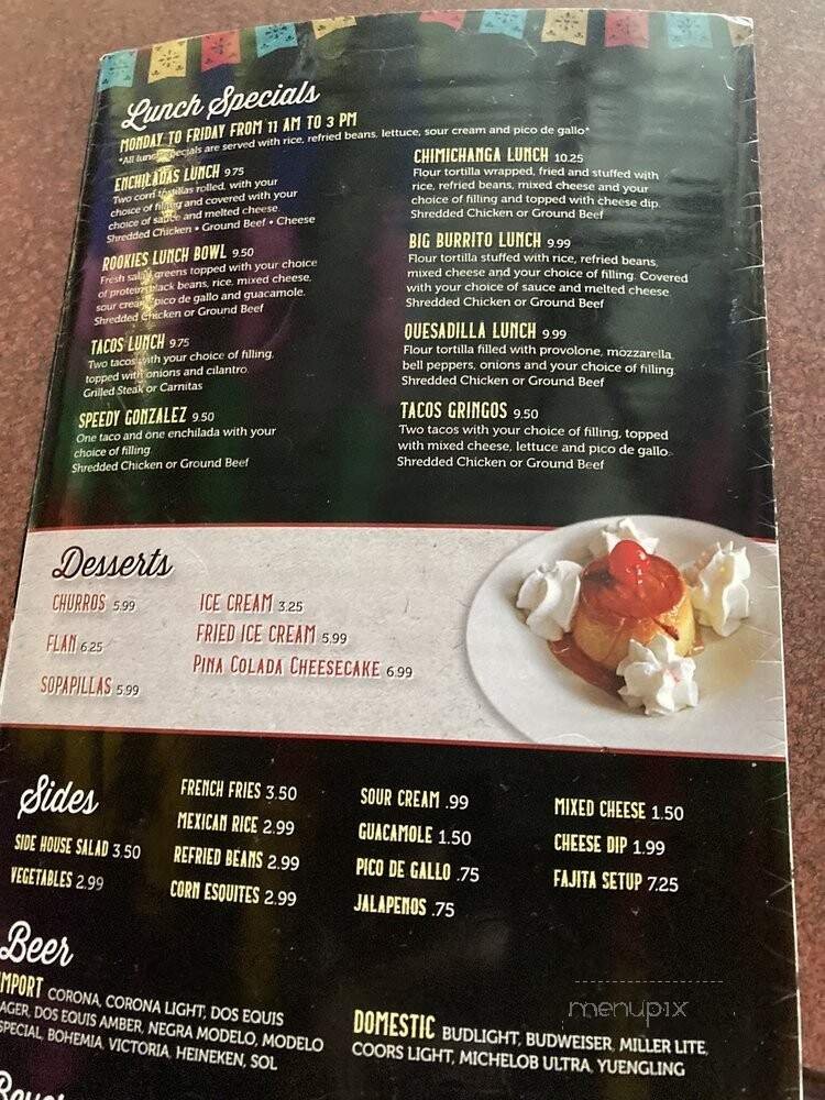 Menu page 1