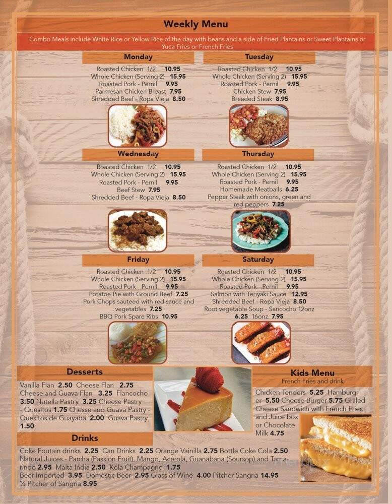 Menu page 2