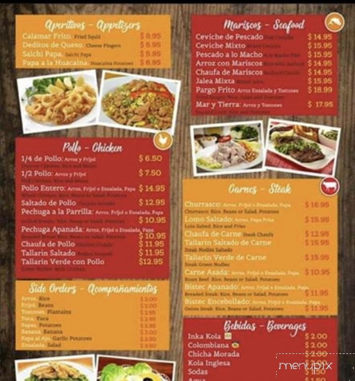 Menu page 1