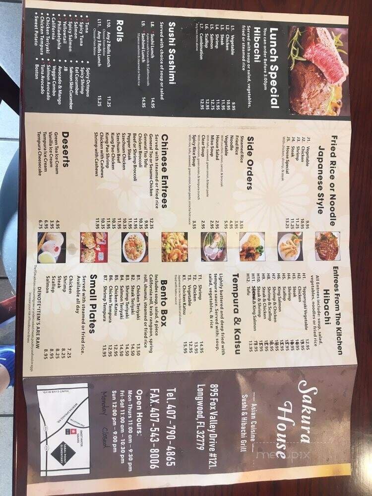 Menu page 1
