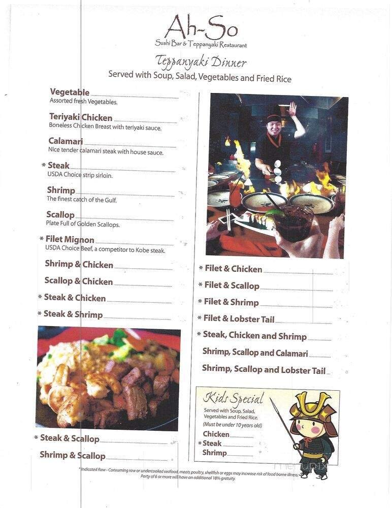 Menu page 2