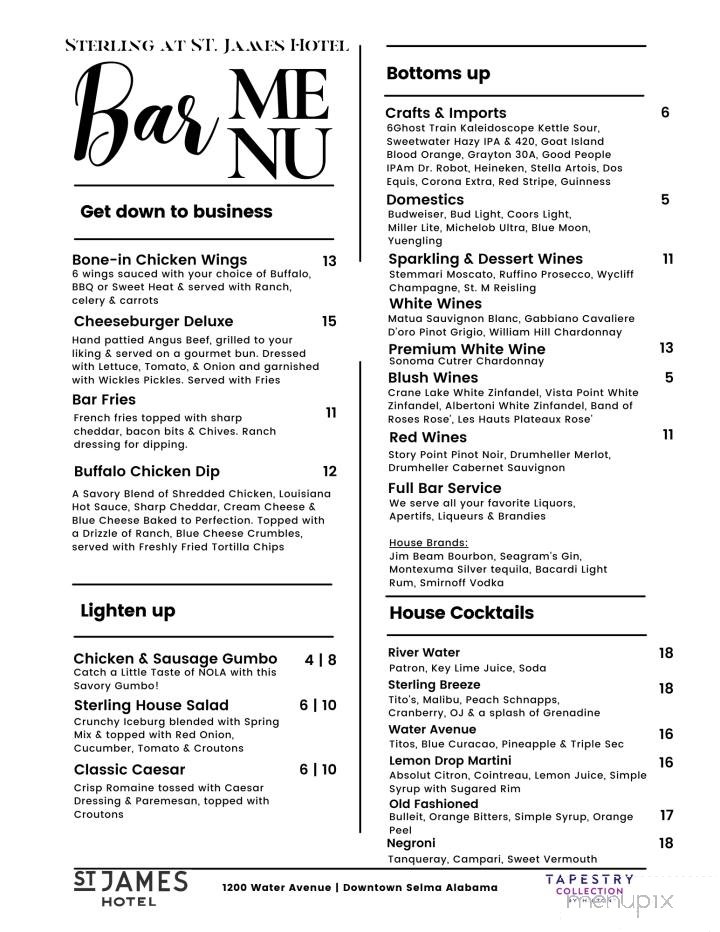 Menu page 1