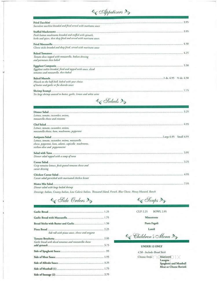 Menu page 2