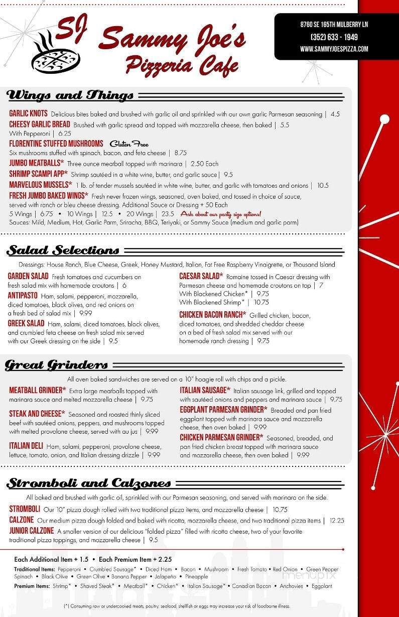 Menu page 1