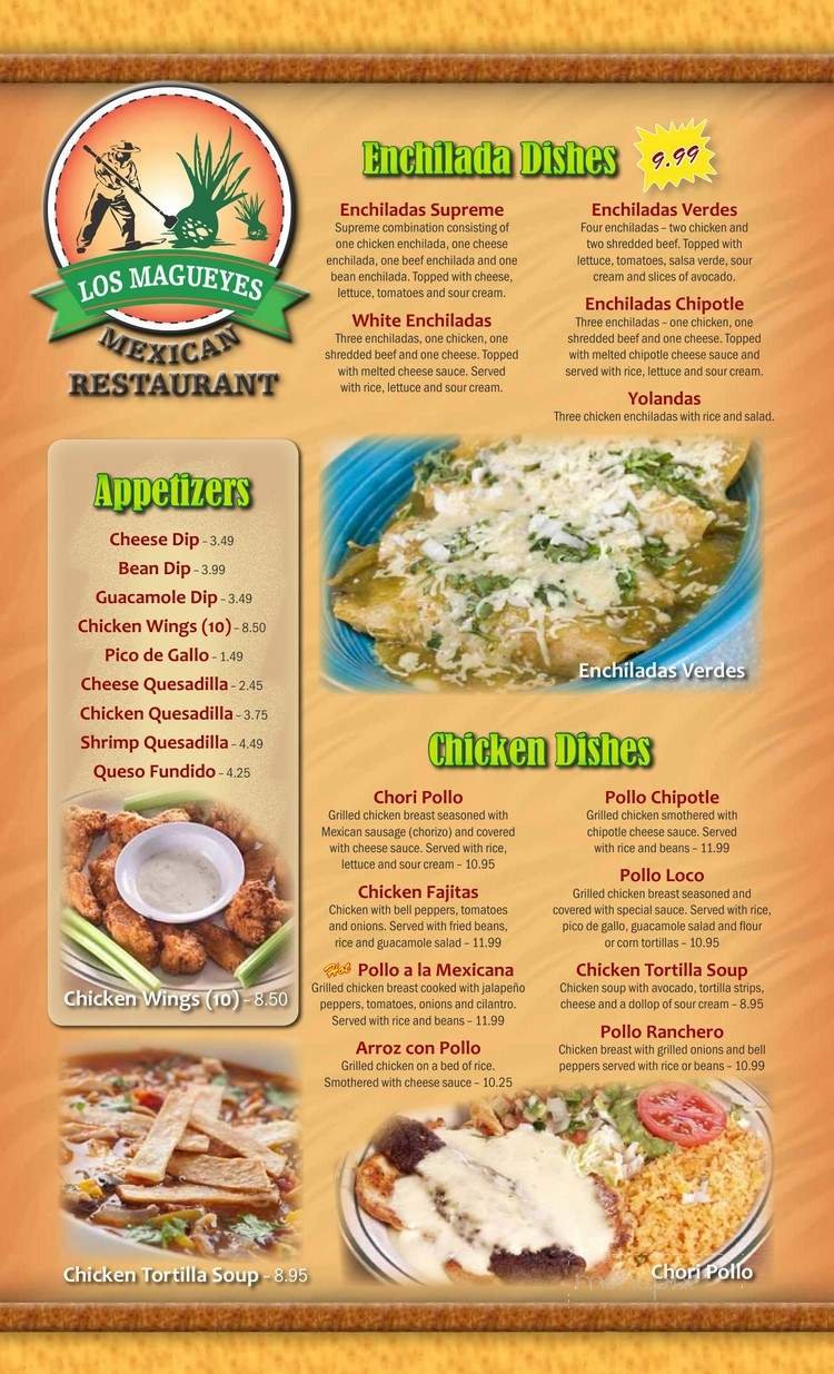 Menu page 1