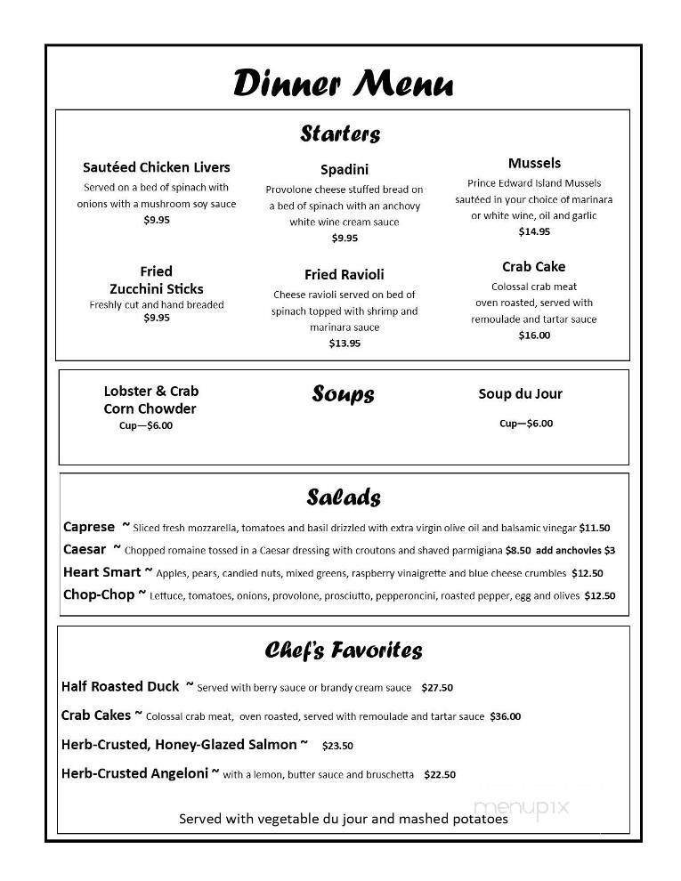 Menu page 1