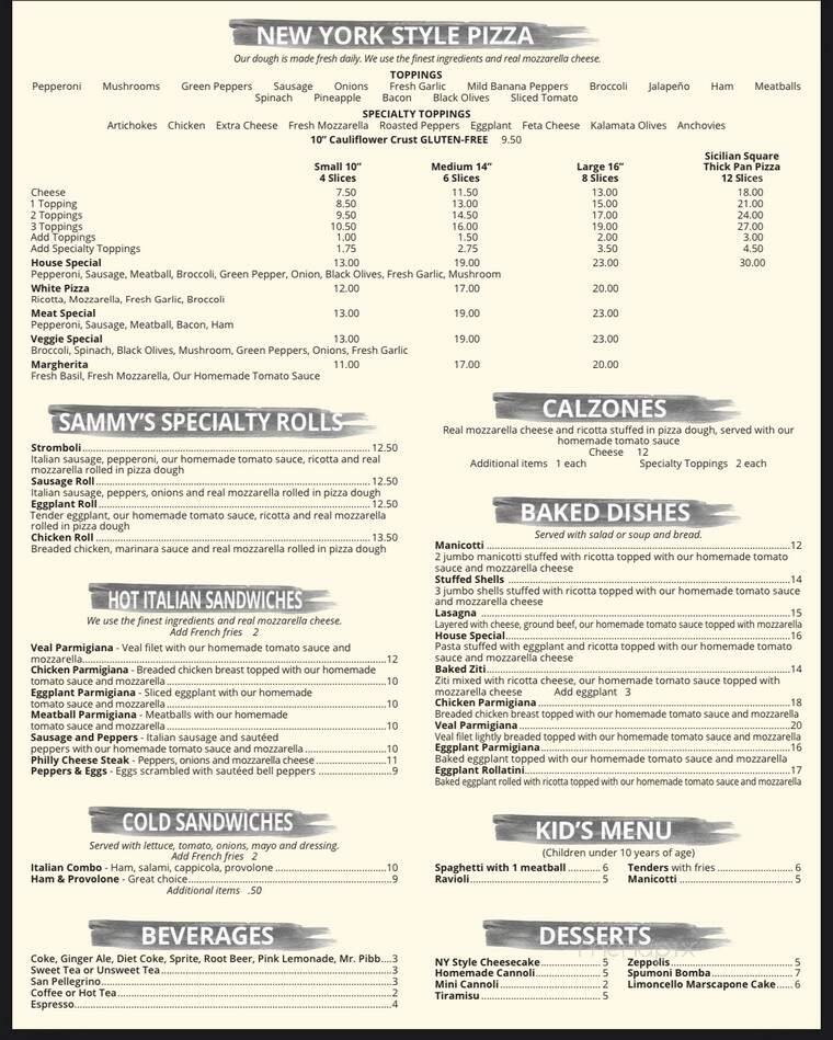 Menu page 2