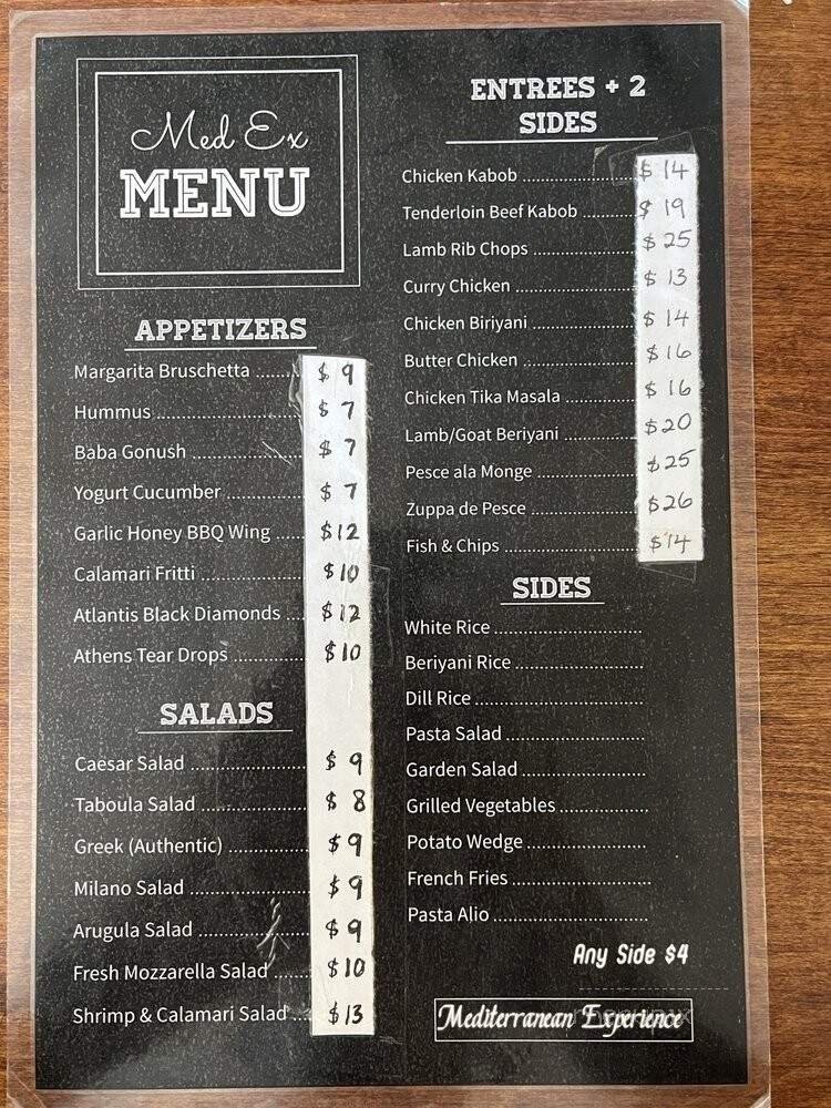 Menu page 1