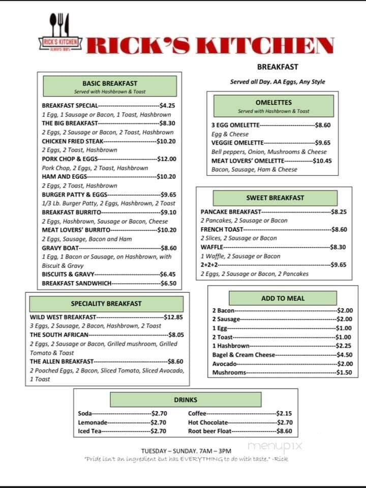 Menu page 3