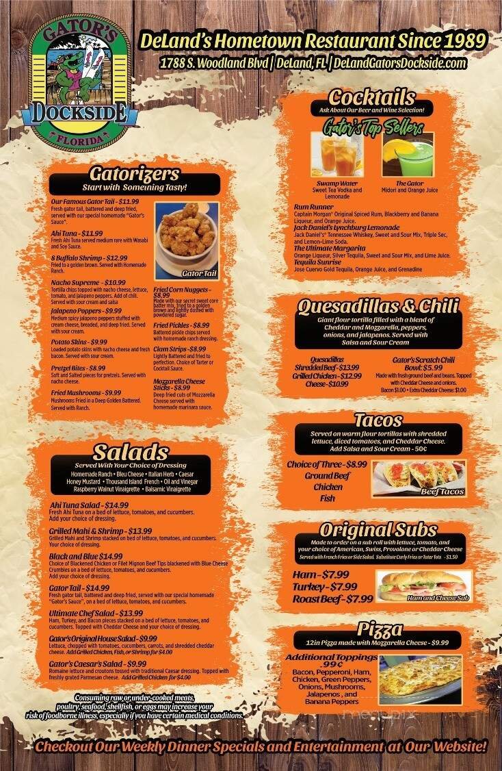Menu page 1