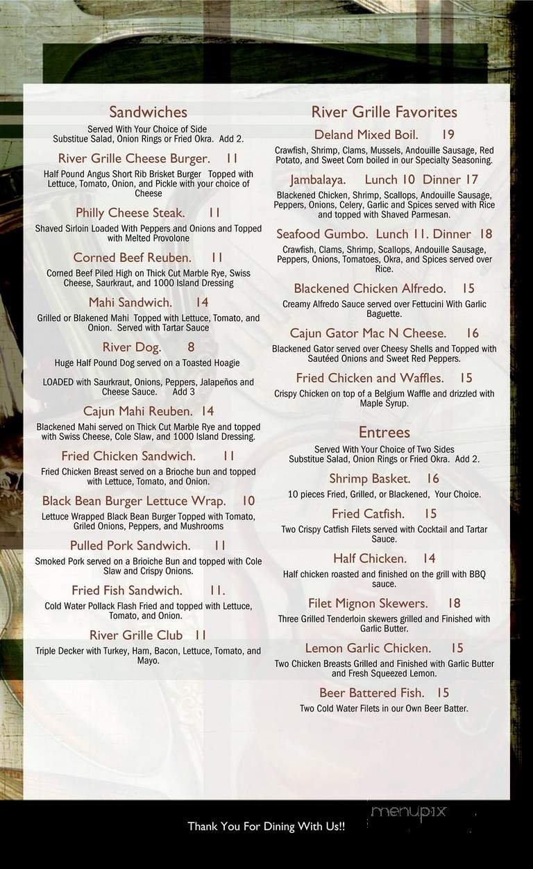 Menu page 2