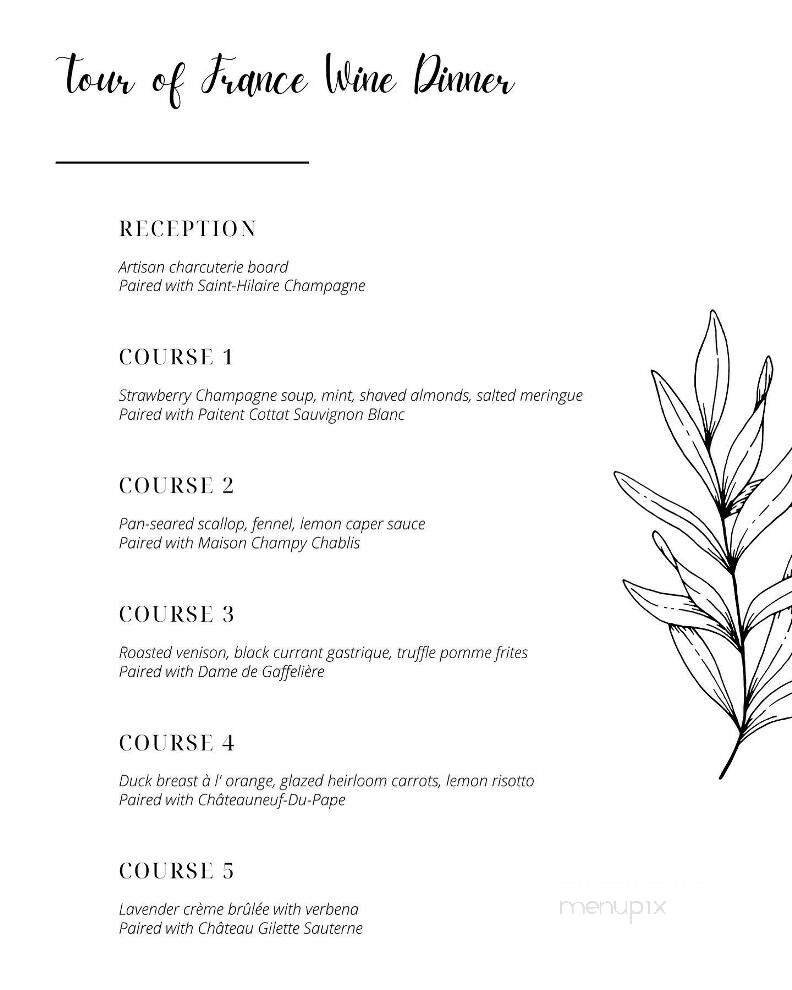 Menu page 1