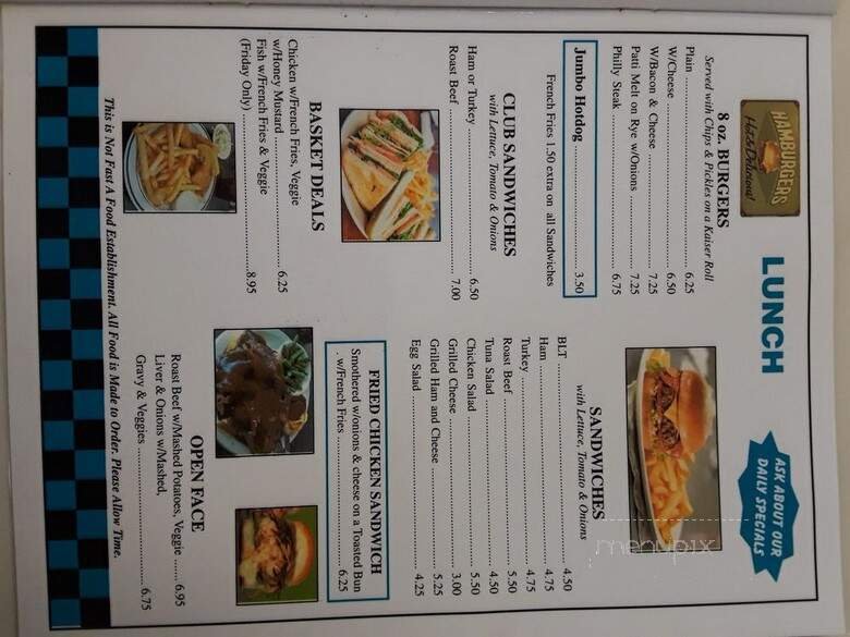 Menu page 1