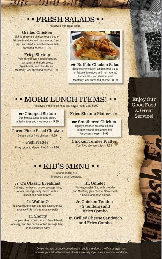 Menu page 1