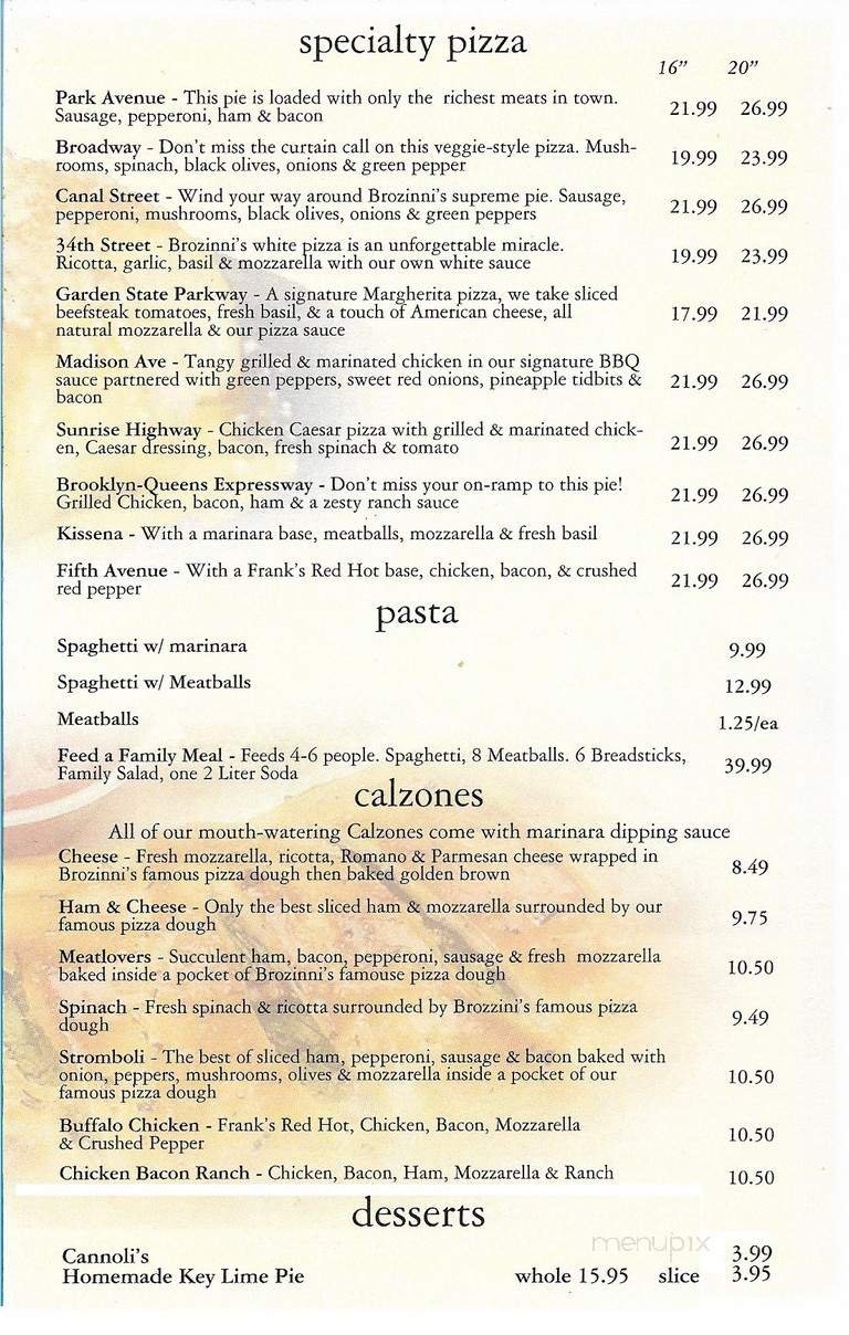 Menu page 2