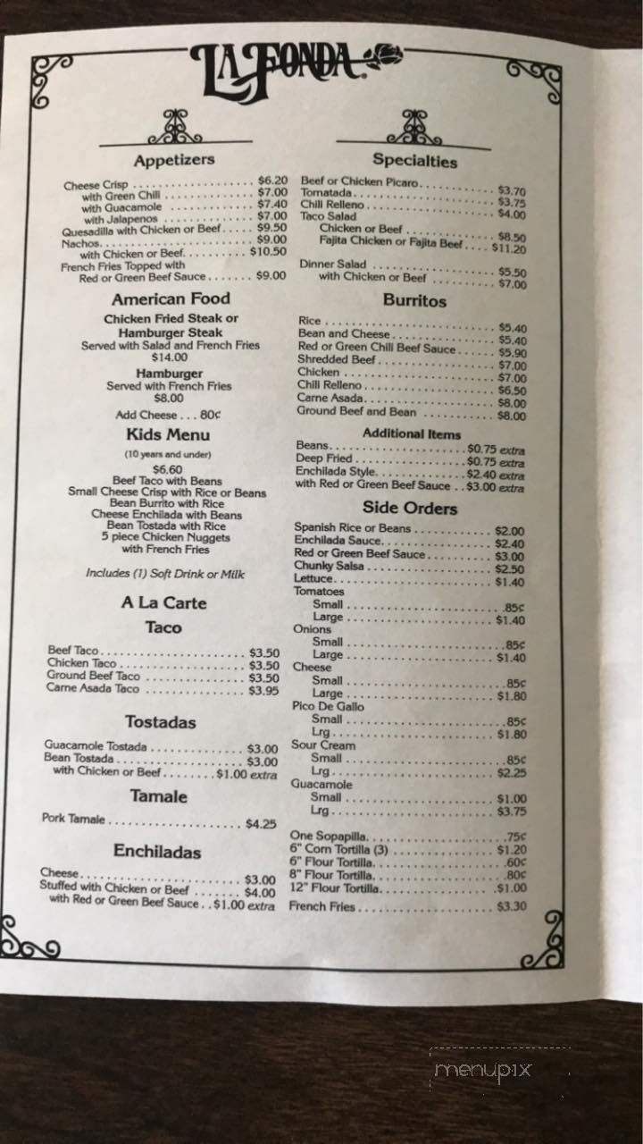 Menu page 3