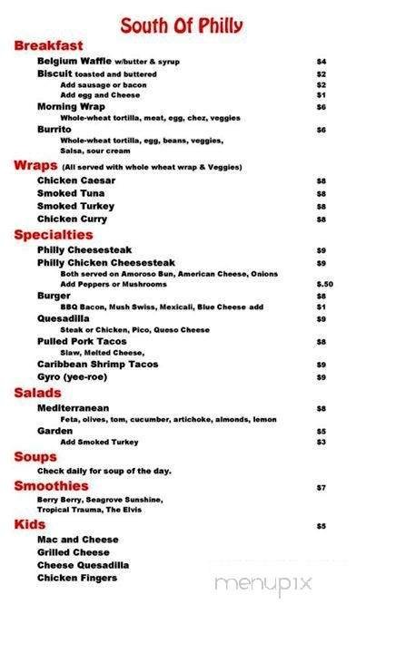 Menu page 2