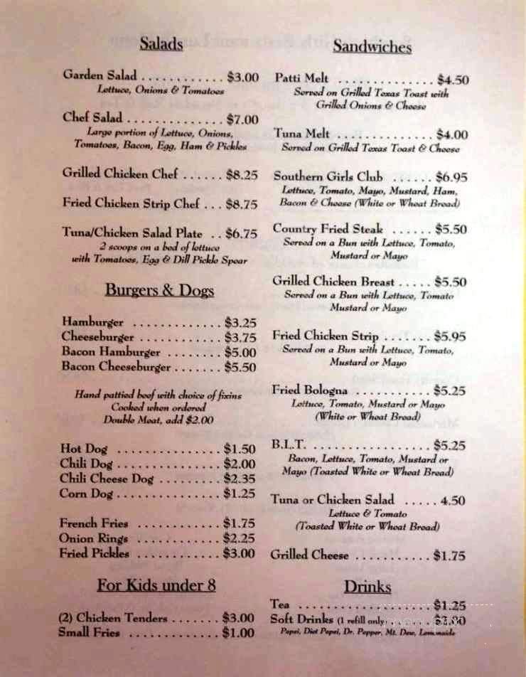 Menu page 2