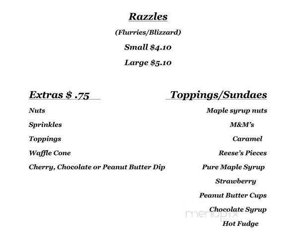 Menu page 3