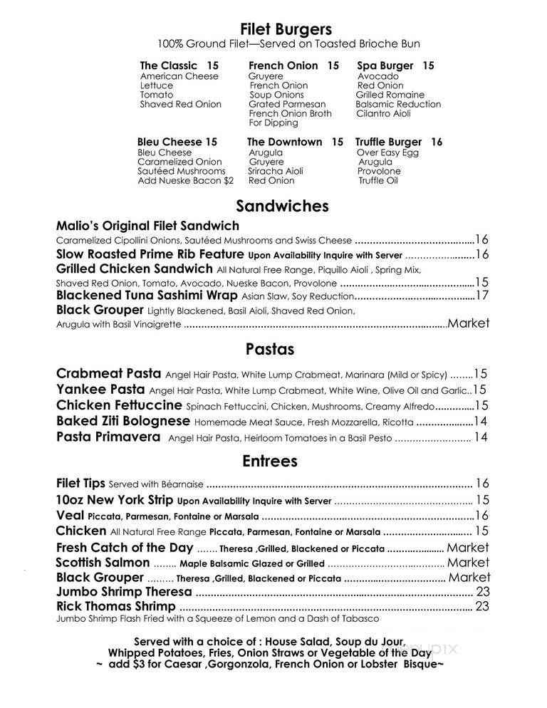 Menu page 1
