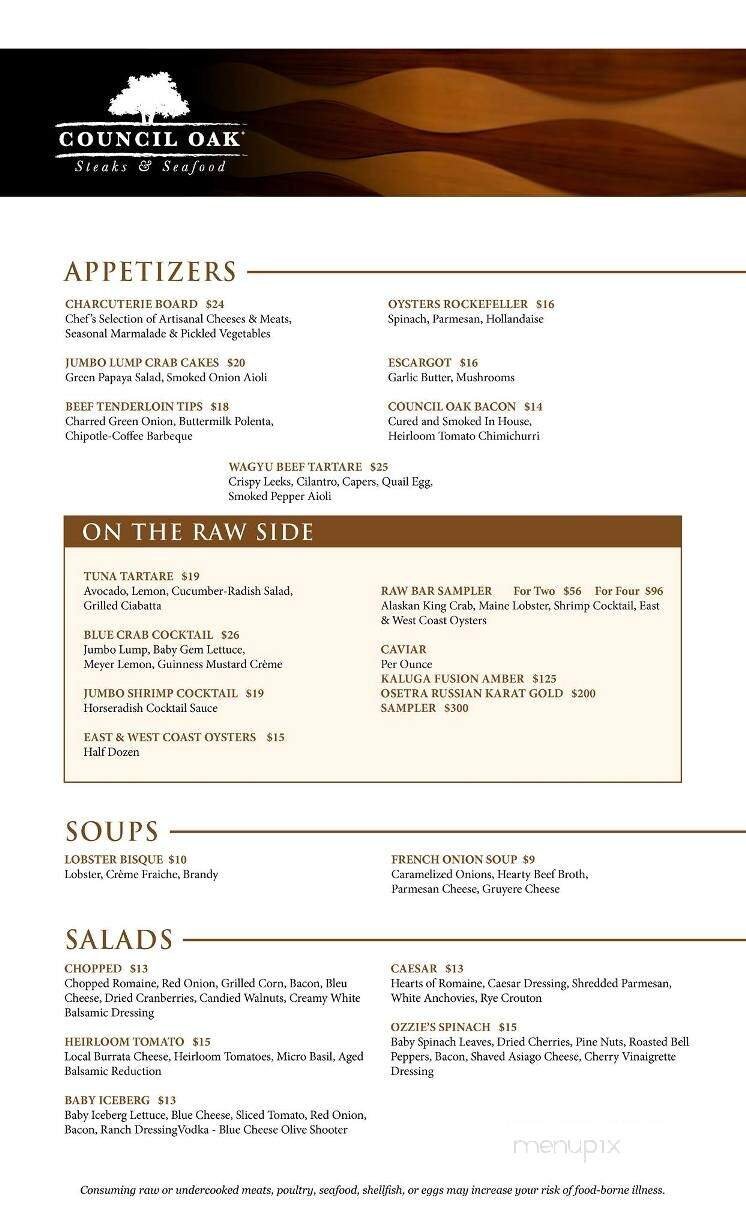 Menu page 1