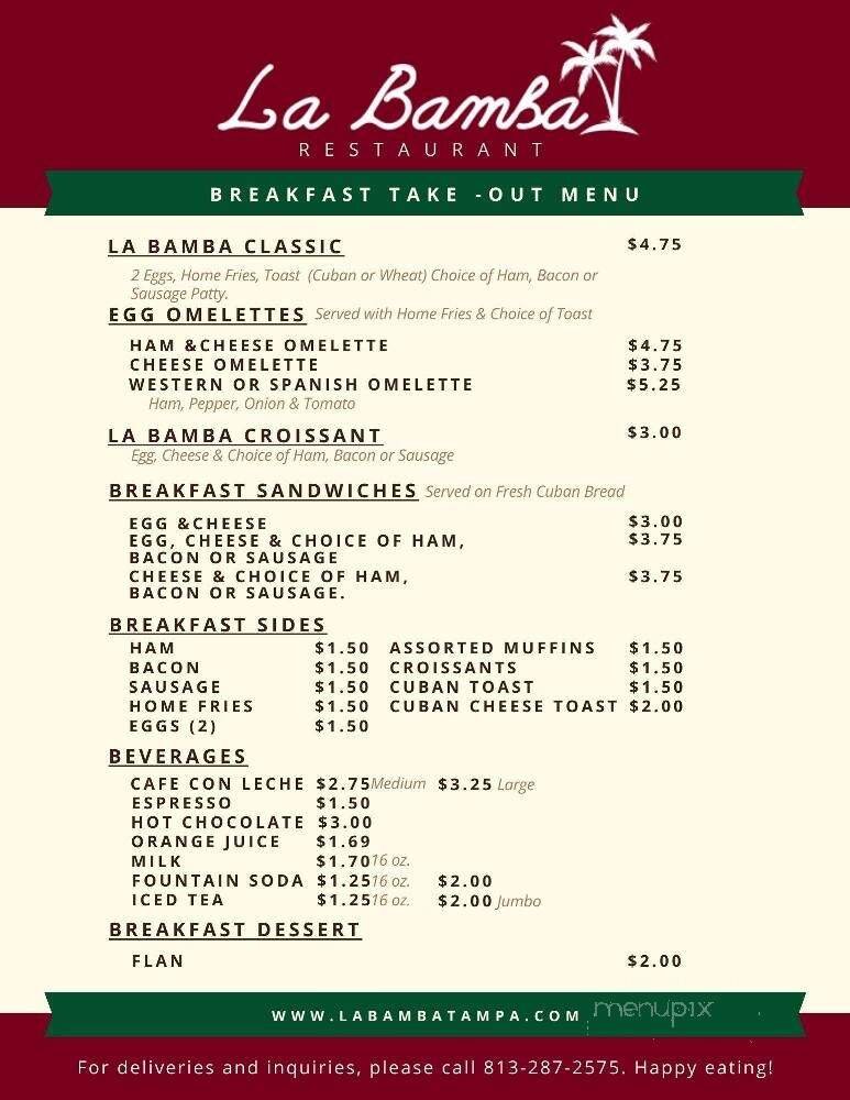 Menu page 1