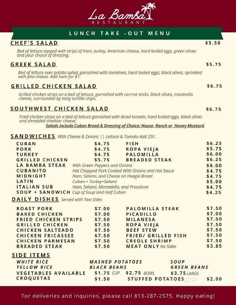 Menu page 2