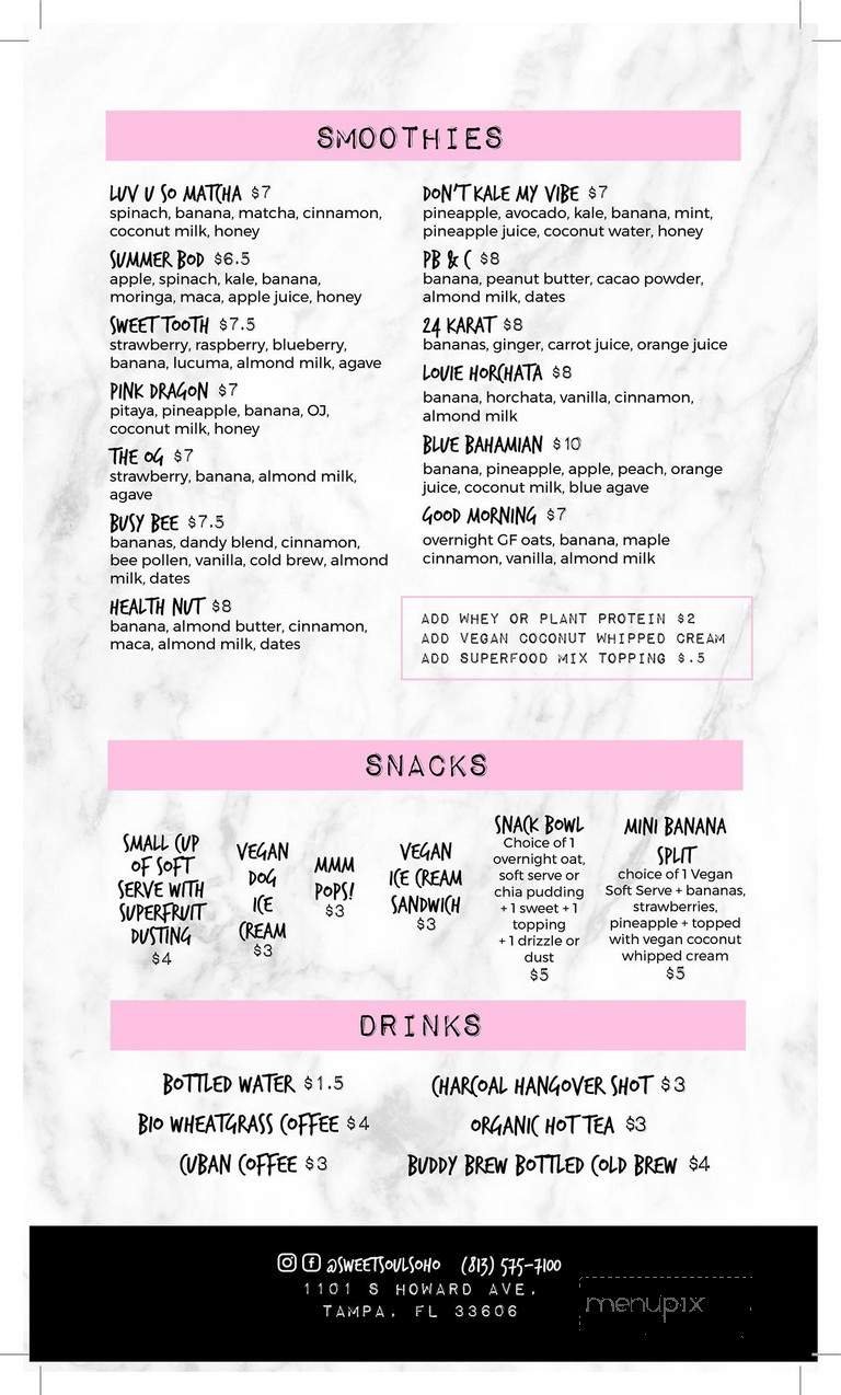 Menu page 1