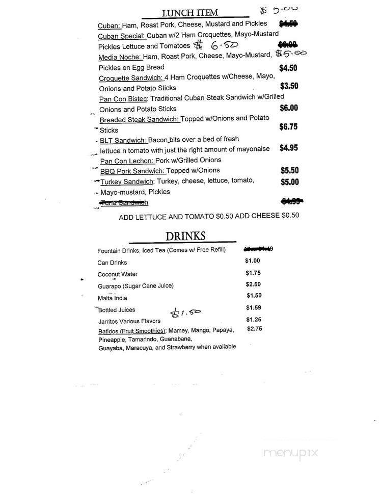 Menu page 5