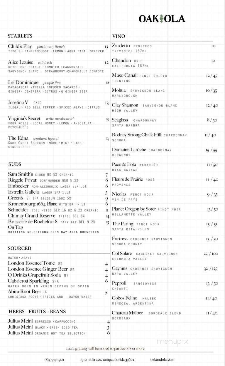 Menu page 3