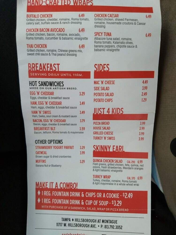 Menu page 1