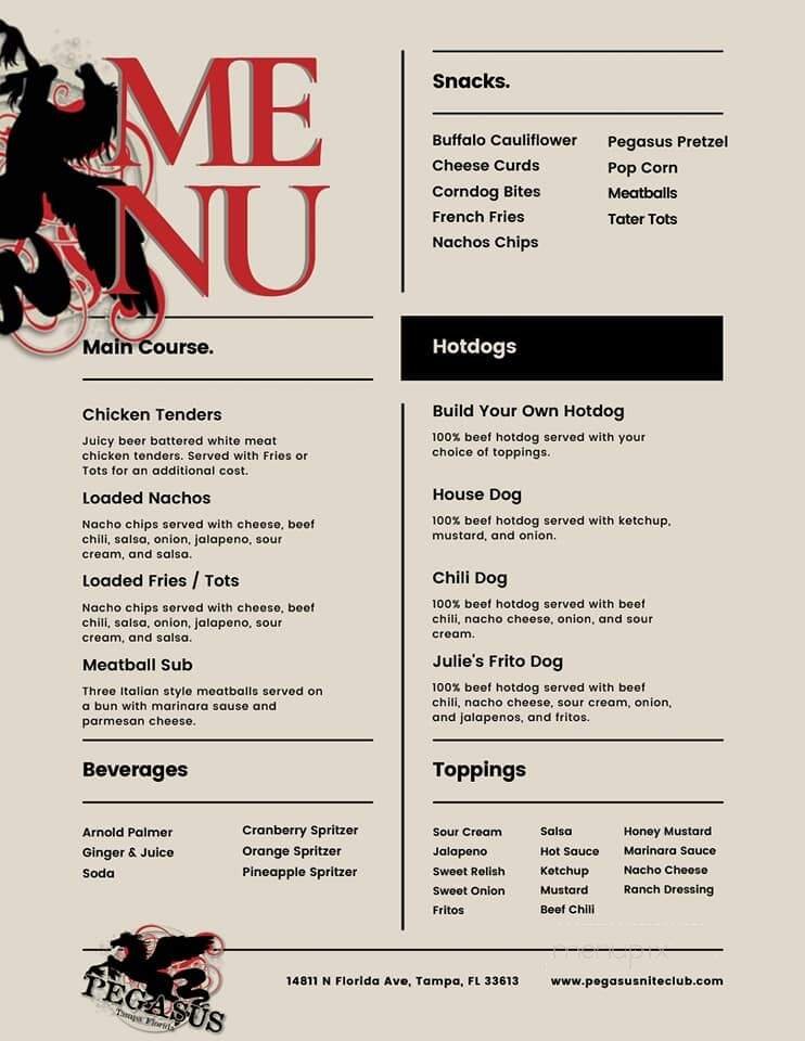 Menu page 1