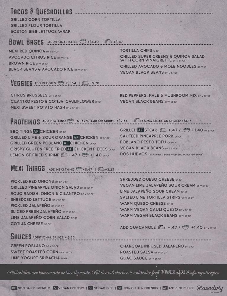 Menu page 2