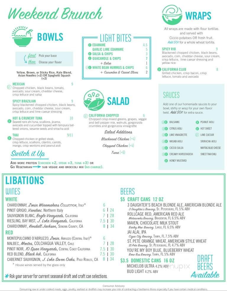 Menu page 2