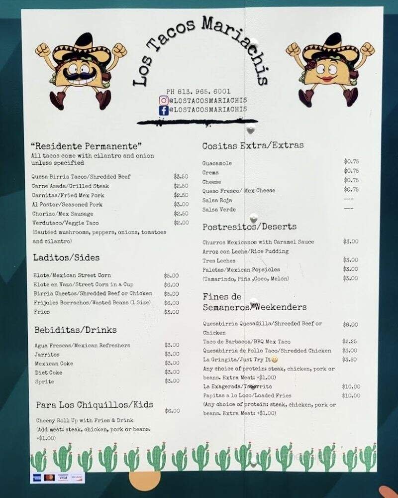 Menu page 1