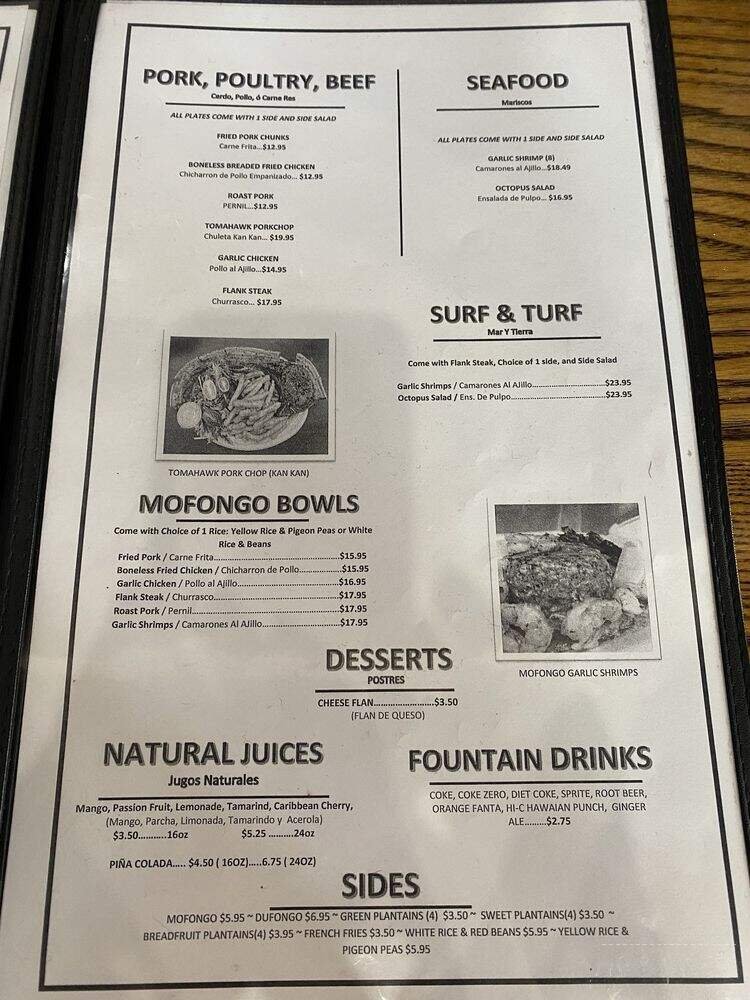 Menu page 2